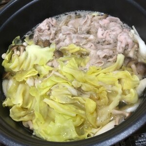 美味っ♪うちの豚キャベツ鍋